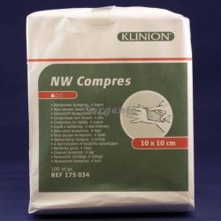 Gaaskompres 10 x 10, non-woven, niet steriel