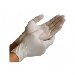 Latex handschoenen wit (S en L)